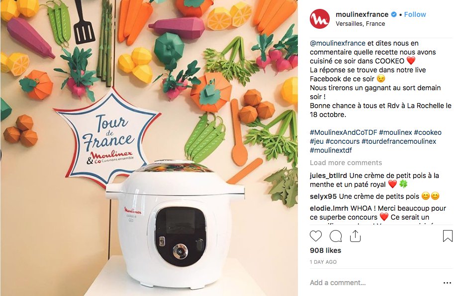 Moulinex France Instagram Giveaway
